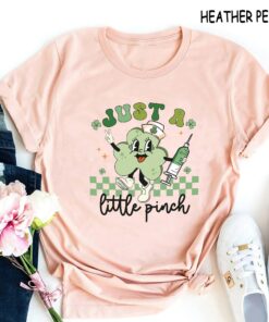 Nurse St. Patrick's Day Just A Little Pinch RN L&D Phlebotomist Shirt 1 Nurse St Patricks Day Just A Little Pinch RN LampD Phlebotomist Shirt 2