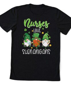 Nurses Love Shenanigans Funny Gnomes Nurse St Patricks Day Shirt 1 Nurses Love Shenanigans Funny Gnomes Nurse St Patricks Day Shirt 2