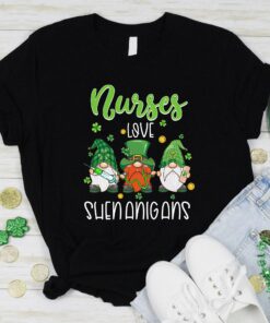 Nurses Love Shenanigans Funny Gnomes Nurse St Patricks Day Shirt 2 Nurses Love Shenanigans Funny Gnomes Nurse St Patricks Day Shirt 3