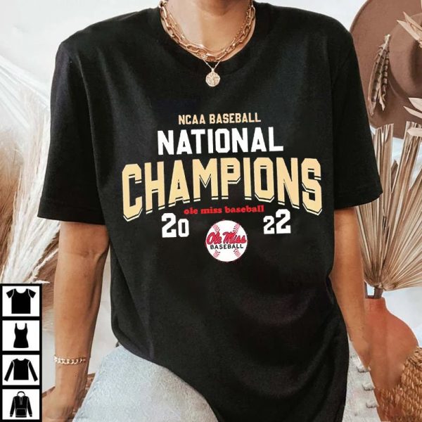 Ole Miss Nation Championships 2022 Shirt Baseball Lover Gift
