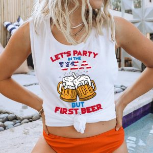 Party in the USA Patriotic Independence Day Tank Top Unisex For Women Men 1