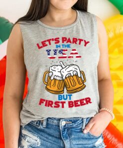 Party in the USA Patriotic Independence Day Tank Top Unisex For Women Men 3