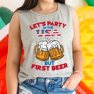 Party in the USA Patriotic Independence Day Tank Top Unisex For Women Men 3