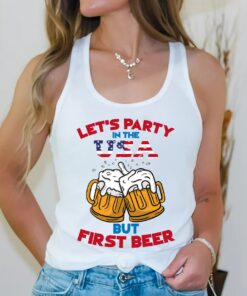 Party in the USA Patriotic Independence Day Tank Top Unisex For Women Men 4