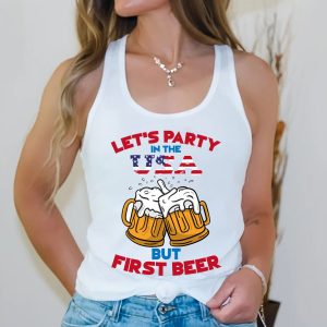 Party in the USA Patriotic Independence Day Tank Top Unisex For Women Men 4