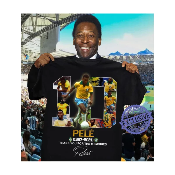Pele Brazil Singnature Vintage Moment Shirt Gift Fan