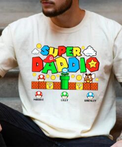 Personalization Super Daddio Dad Game Father's Day Sweatshirt 3 Personalization Super Daddio Dad Game Fathers Day Sweatshirt 4