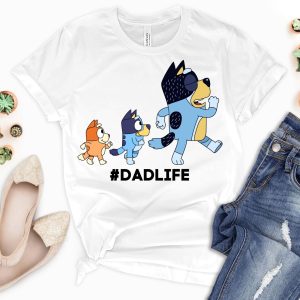 Personalized Bluey Mumlife Dadlife Gift For Father Mother Shirt 3