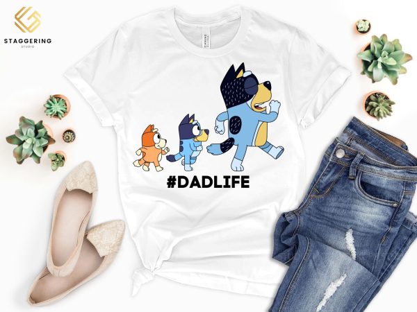 Personalized Bluey Mumlife Dadlife Gift For Father Mother Shirt