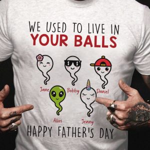 Personalized Dad Funny Fathers Day Shirt