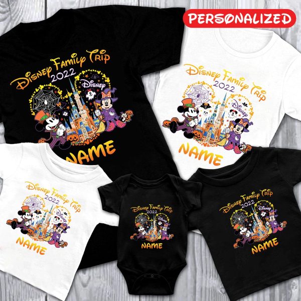 Personalized Disney Family Vacation Mickey Halloween Shirt