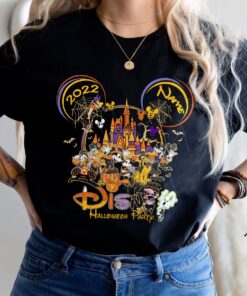 Personalized Disney Halloween Party Mickey And Friends Matching Shirt 3