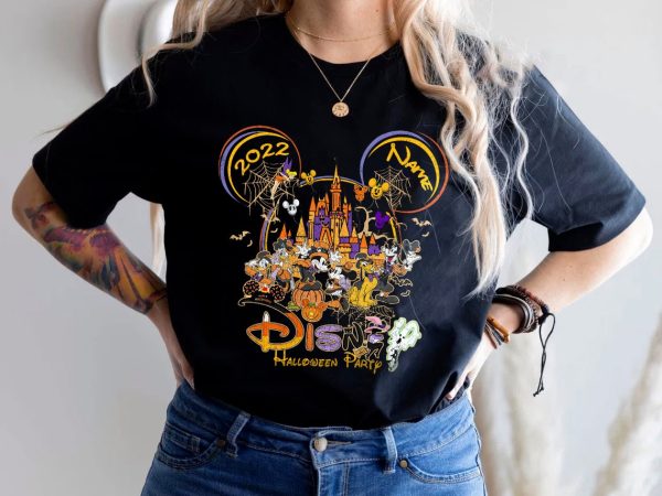 Personalized Disney Halloween Party Mickey And Friends Matching Shirt