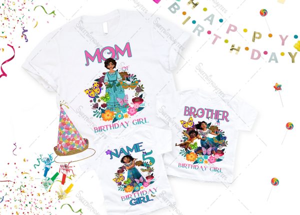Personalized Encanto Disney Birthday Princess Theme Party Shirt