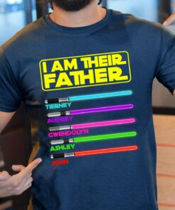 Personalized I Am Their Father Star Wars Superhero Dad Shirt 1 Personalized I Am Their Father Star Wars Superhero Dad Shirt 2