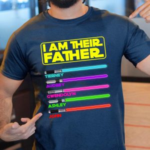 Personalized I Am Their Father Star Wars Superhero Dad Shirt