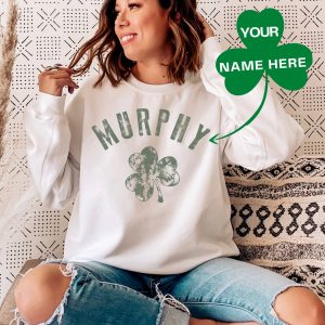 Personalized Last Name Irish St Patricks Day Sweatshirt 1