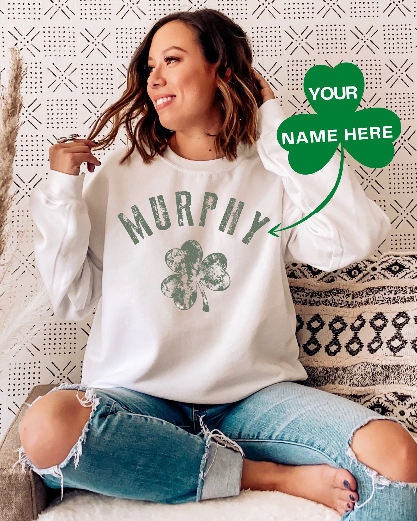 Personalized Last Name Irish St Patrick s Day Sweatshirt