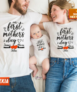 Personalized Our 1st Mothers Day Mommy And Me Shirt 1