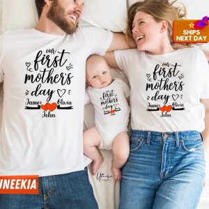 Personalized Our 1st Mothers Day Mommy And Me Shirt 1