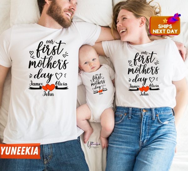 Personalized Our 1st Mother’s Day Mommy And Me Shirt