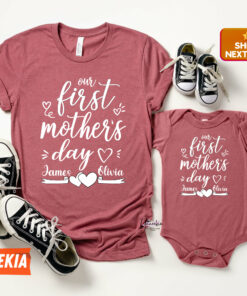 Personalized Our 1st Mother's Day Mommy And Me Shirt 1 Personalized Our 1st Mothers Day Mommy And Me Shirt 2
