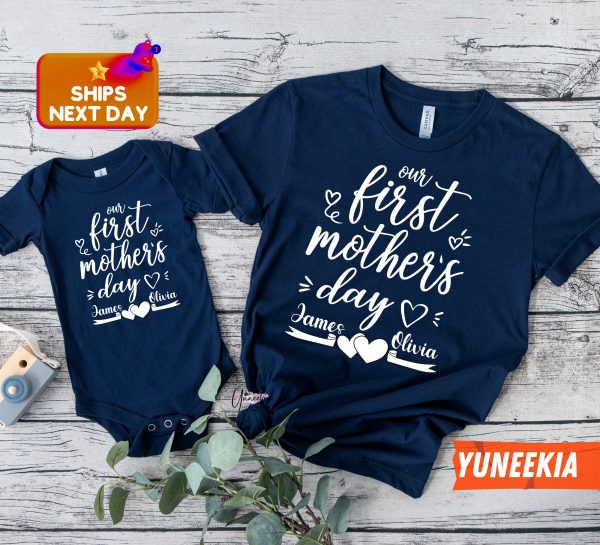 Personalized Our 1st Mother’s Day Mommy And Me Shirt