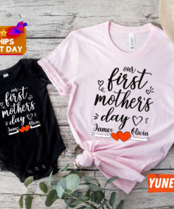 Personalized Our 1st Mother's Day Mommy And Me Shirt 3 Personalized Our 1st Mothers Day Mommy And Me Shirt 4