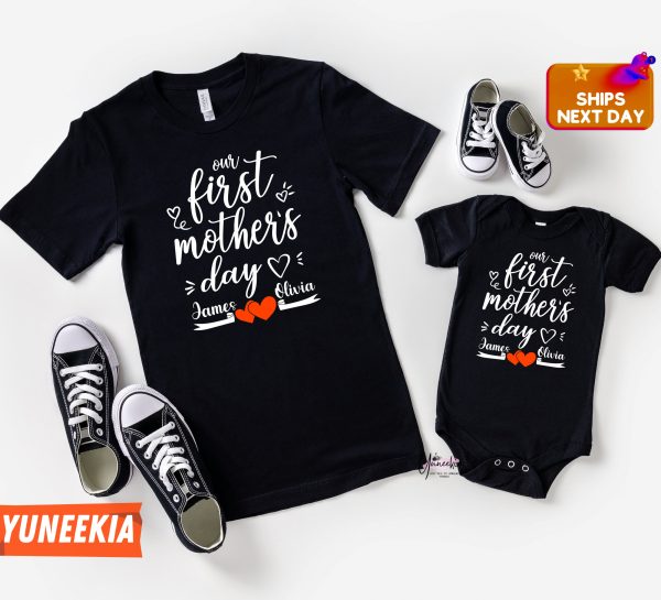 Personalized Our 1st Mother’s Day Mommy And Me Shirt