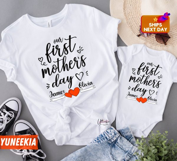 Personalized Our 1st Mother’s Day Mommy And Me Shirt