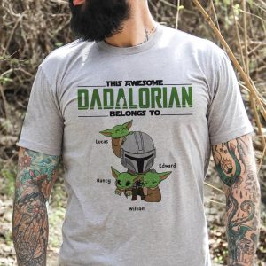 Personalized Star Wars The Dadalorian Fathers Day Shirt 1