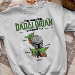 Personalized Star Wars The Dadalorian Fathers Day Shirt 2