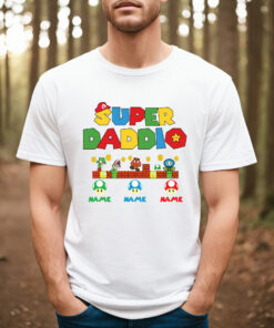 Personalized Super Daddio Game Custom Kids Name Shirt 1 Personalized Super Daddio Game Custom Kids Name Shirt 2