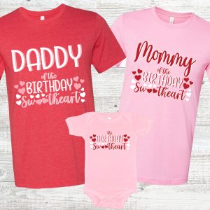 Pink And Red Valentine’s Birthday Shirt