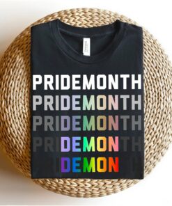Pride Month Demon Equal Rights LGBTQ Ally T-Shirt 2 Pride Month Demon Equal Rights LGBTQ Ally T Shirt 3