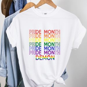 Pride Month Rainbow Demon Funny LGBT Shirt 1