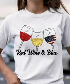 Red Wine Blue 4th Of July Red Wine And Blue Tank T Shirt 1 Red Wine Blue 4th Of July Red Wine And Blue Tank T Shirt 2