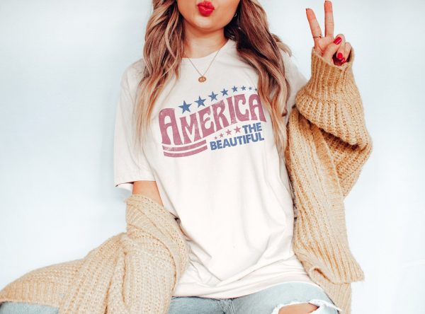 Retro America The Beautiful 4th Of July Shirt