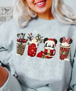 Retro Disney Kids Christmas Coffee Latte Crewneck Sweatshirt Hoodie 2 Retro Disney Kids Christmas Coffee Latte Crewneck Sweatshirt Hoodie 3