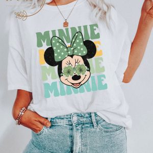 Retro Mickey And Friends Shamrock Vintage Disney St Patrick's Day Shirt 2