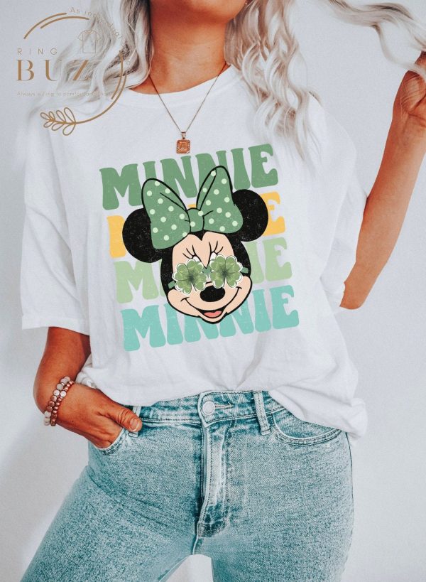 Retro Mickey And Friends Shamrock Vintage Disney St. Patrick’s Day Shirt