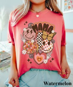 Retro Smiley Mama Mother's Day Mom Shirt 3 Retro Smiley Mama Mothers Day Mom Shirt 4