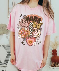 Retro Smiley Mama Mother's Day Mom Shirt 5 Retro Smiley Mama Mothers Day Mom Shirt 6
