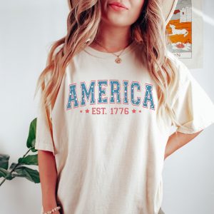 Retro USA 4th Of July Independence America Patriotic Shirt