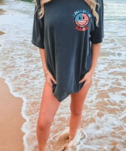 Retro USA America Womens 4th Of July Patriotic Shirt 1 Retro USA America Womens 4th Of July Patriotic Shirt 2
