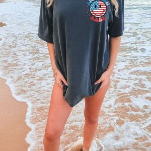 Retro USA America Womens 4th Of July Patriotic Shirt 2