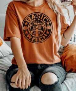 Retro Witch Halloween Ghost Fall Shirt 2