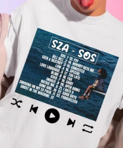 SZA SOS Album Cover Unisex T Shirt 1 SZA SOS Album Cover Unisex T Shirt 2