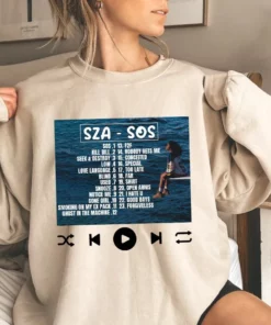 SZA SOS Album Cover Unisex T Shirt 2 SZA SOS Album Cover Unisex T Shirt 3