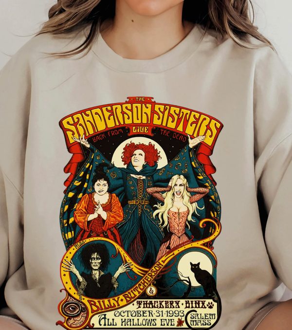 Sanderson Sisters Halloween Witches Salem Mass Sweatshirt